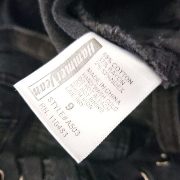 Hammer Capri Raw Hem Grommet Lace Jeans - Picture 3 of 9